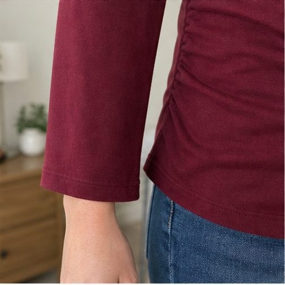 Blue Button Blouse - Picture 5 of 6